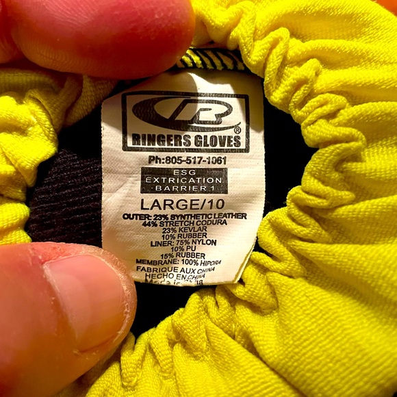 INCREDIBLE KEVLAR CORDURA RINGERS GLOVES 911 EMERGENCY SERVICE GEAR EXTRICATION - Picture 11 of 13